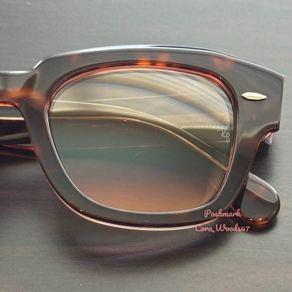 RayBan State Street Tortoise Frame RB2186 Gradient Brown Lens Unisex New - Picture 10 of 17